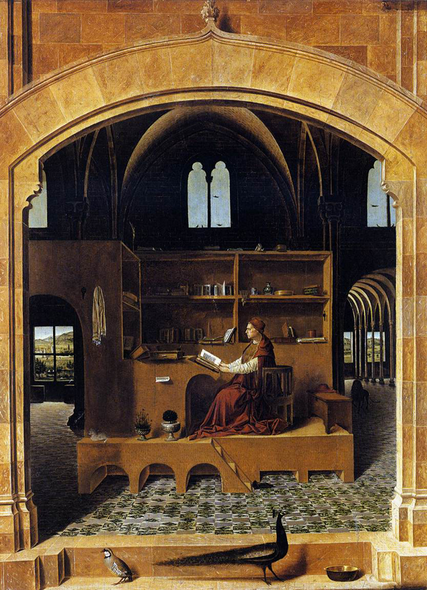 Antonello da Messina "St Jerome in his study"